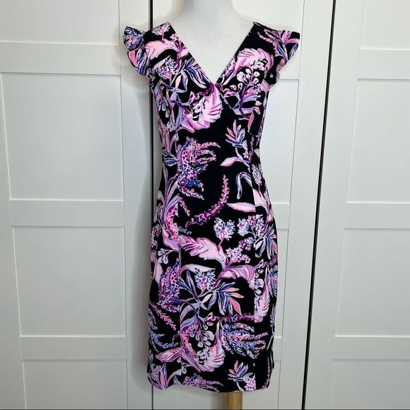 Lilly Pulitzer Dresses & Skirts - Lilly Pulitzer Mina Shift Dress Onyx Wild Within 2